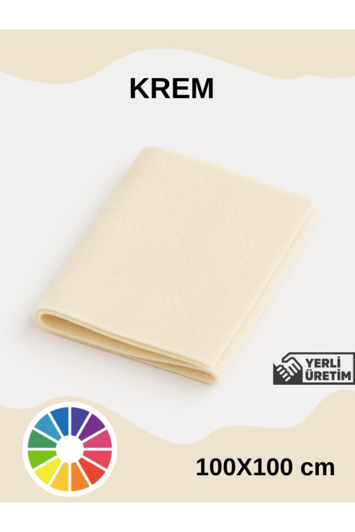 Euroluxe | Metrelik İnce Keçe Kumaş 1 mm – 100x100 cm Renkli El İşi, Hobi, Aktivite, Parti ve Dekoratif Keçe Kumaşı