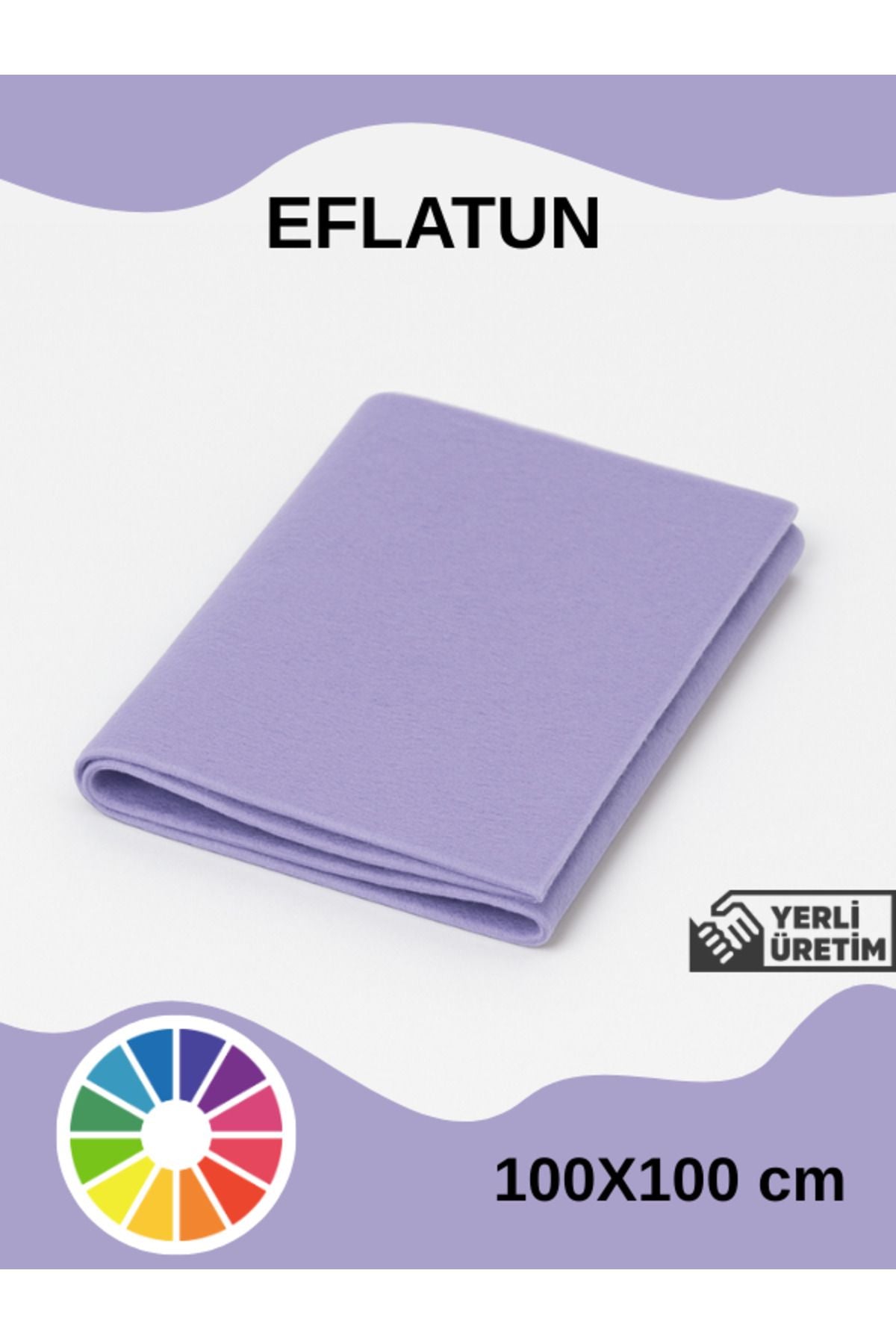 Euroluxe | Metrelik İnce Keçe Kumaş 1 mm – 100x100 cm Renkli El İşi, Hobi, Aktivite, Parti ve Dekoratif Keçe Kumaşı