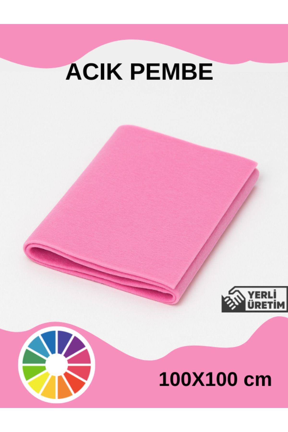 Euroluxe | Metrelik İnce Keçe Kumaş 1 mm – 100x100 cm Renkli El İşi, Hobi, Aktivite, Parti ve Dekoratif Keçe Kumaşı