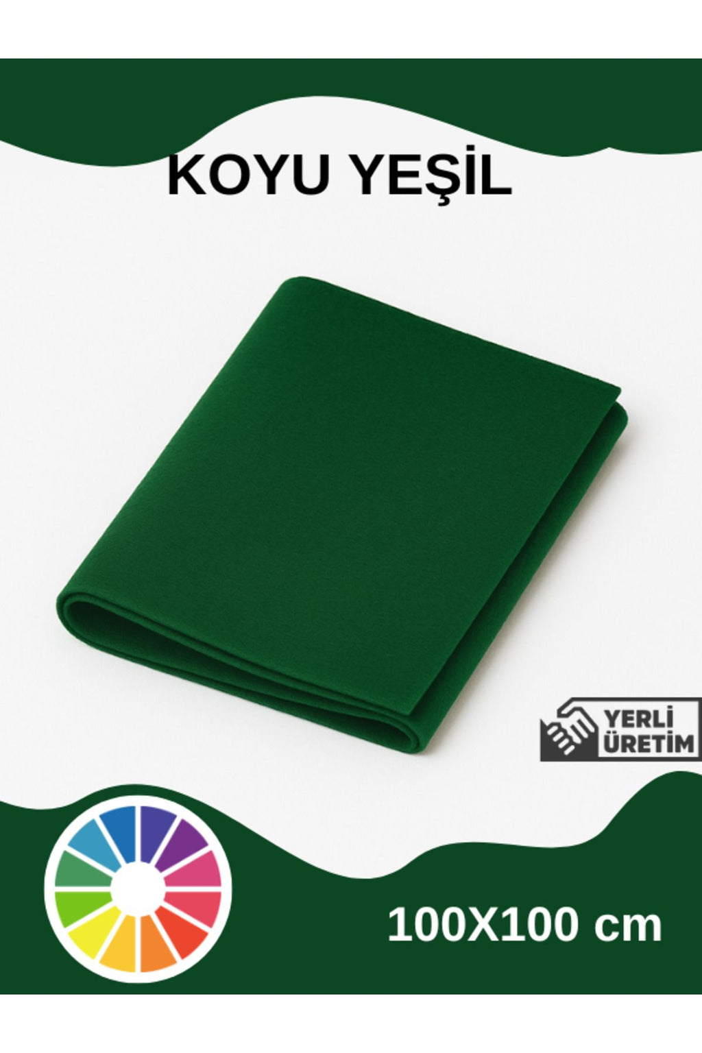 Euroluxe | Metrelik İnce Keçe Kumaş 1 mm – 100x100 cm Renkli El İşi, Hobi, Aktivite, Parti ve Dekoratif Keçe Kumaşı