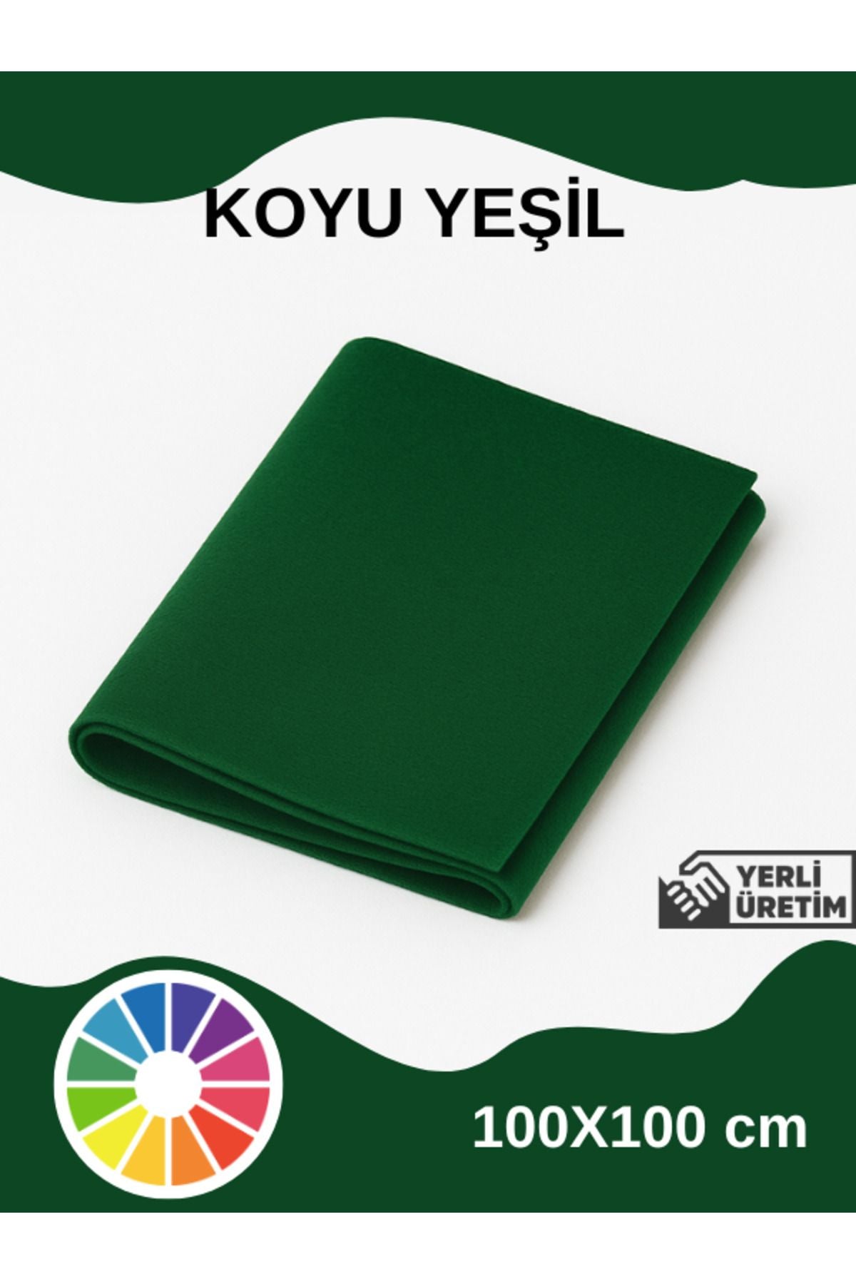 Euroluxe | Metrelik İnce Keçe Kumaş 1 mm – 100x100 cm Renkli El İşi, Hobi, Aktivite, Parti ve Dekoratif Keçe Kumaşı