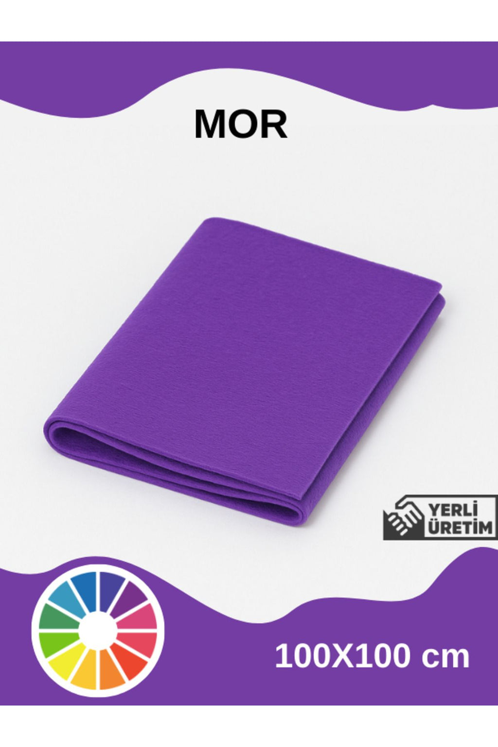 Euroluxe | Metrelik İnce Keçe Kumaş 1 mm – 100x100 cm Renkli El İşi, Hobi, Aktivite, Parti ve Dekoratif Keçe Kumaşı