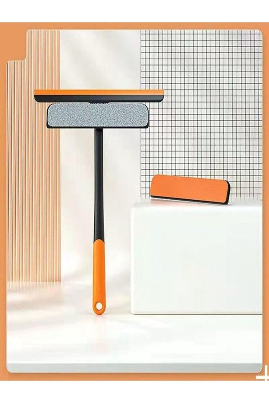 Euroluxe | 360 Derece Pencere Temizleyici 3’lü Set – Mop, Çekpas ve Pratik Cam Temizlik Aracı