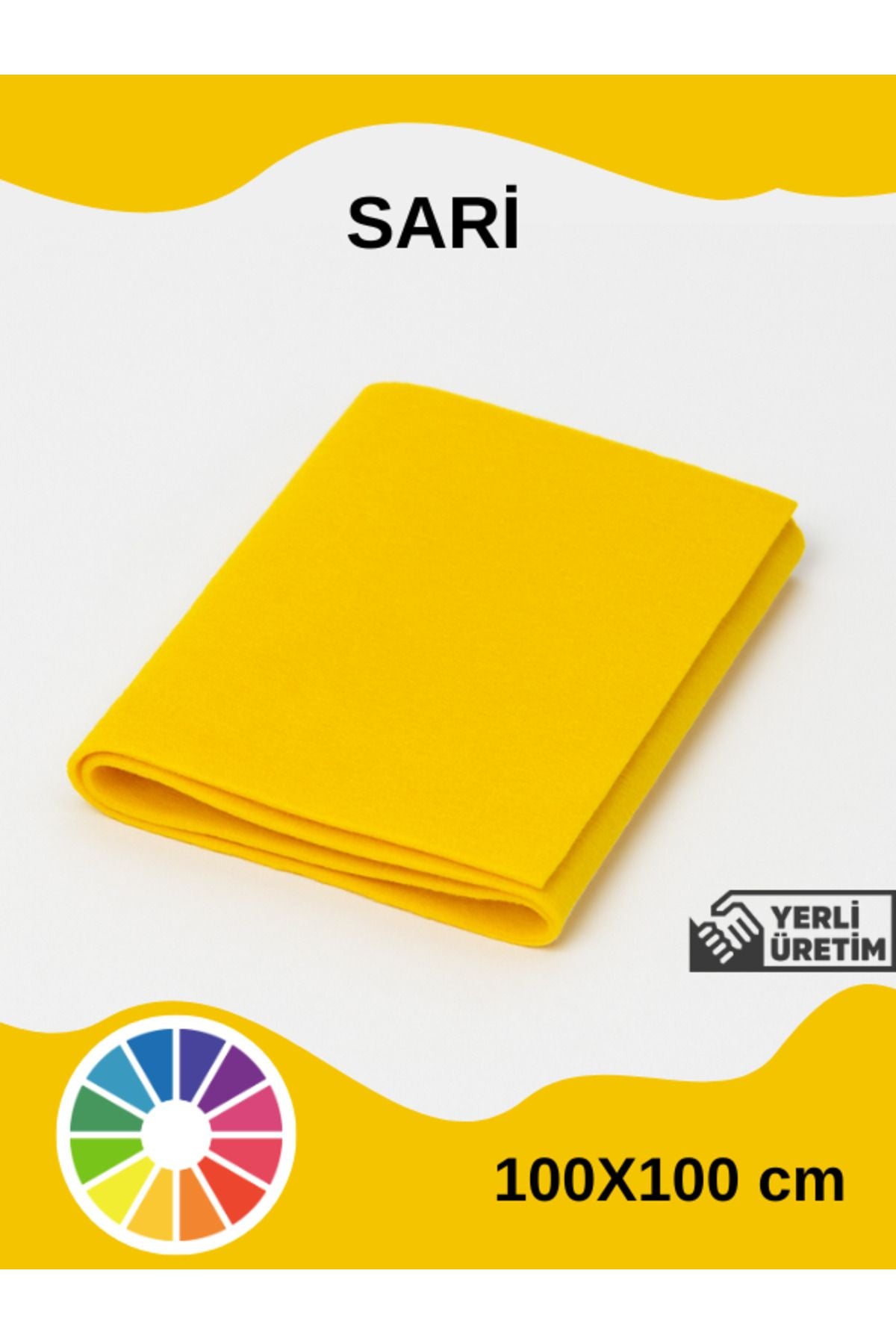 Euroluxe | Metrelik İnce Keçe Kumaş 1 mm – 100x100 cm Renkli El İşi, Hobi, Aktivite, Parti ve Dekoratif Keçe Kumaşı