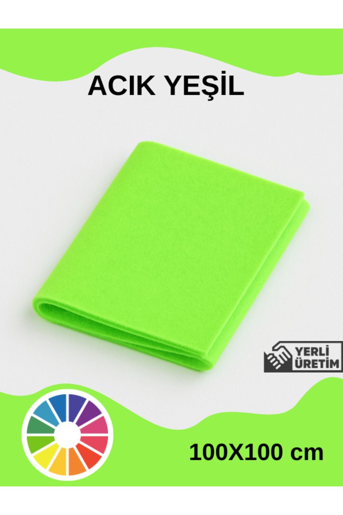 Euroluxe | Metrelik İnce Keçe Kumaş 1 mm – 100x100 cm Renkli El İşi, Hobi, Aktivite, Parti ve Dekoratif Keçe Kumaşı