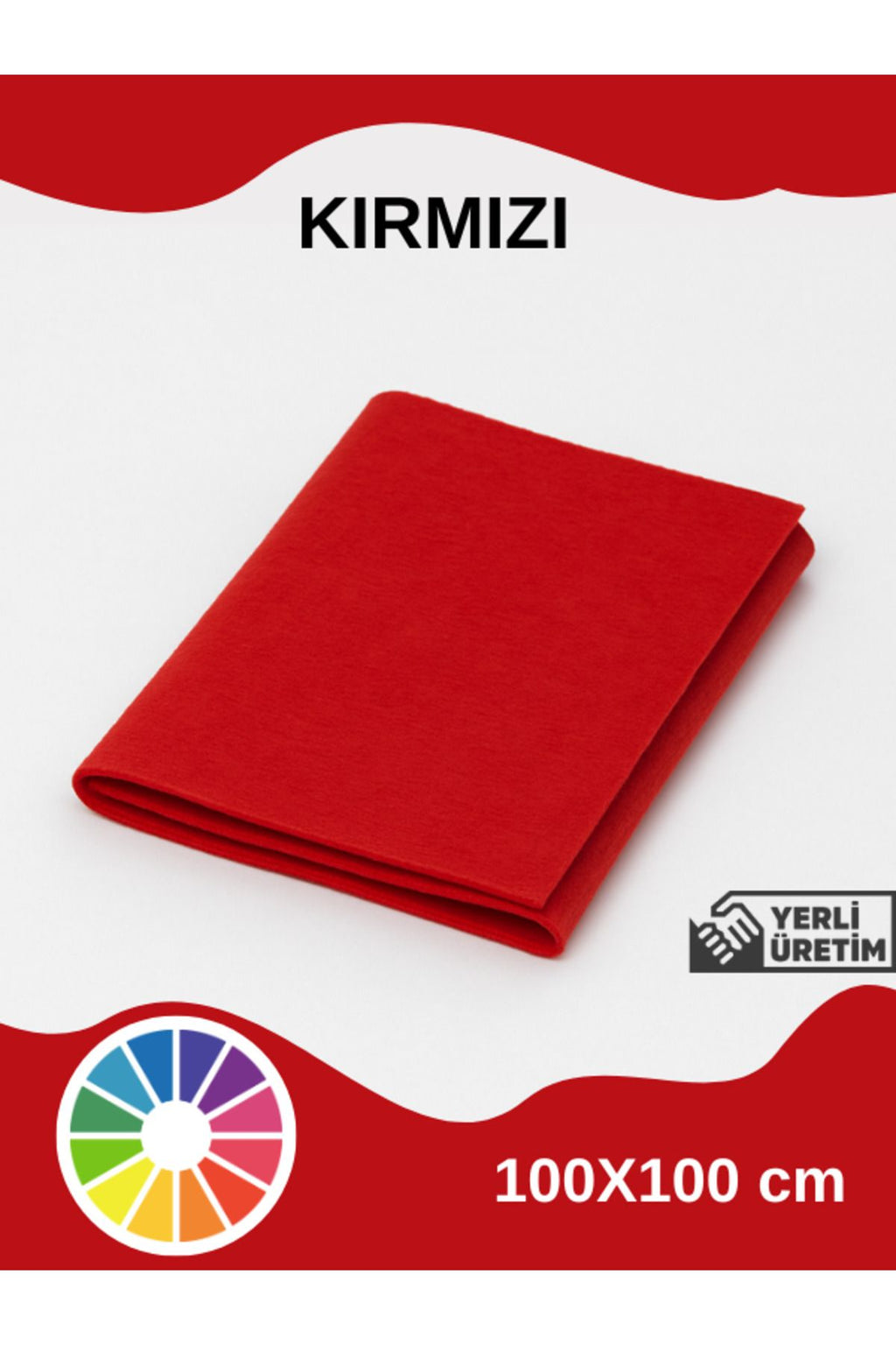 Euroluxe | Metrelik İnce Keçe Kumaş 1 mm – 100x100 cm Renkli El İşi, Hobi, Aktivite, Parti ve Dekoratif Keçe Kumaşı