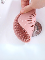 Euroluxe | Silikon Banyo ve Mutfak Gider Kapatıcı Çöp Tutucu Lavabo Süzgeci