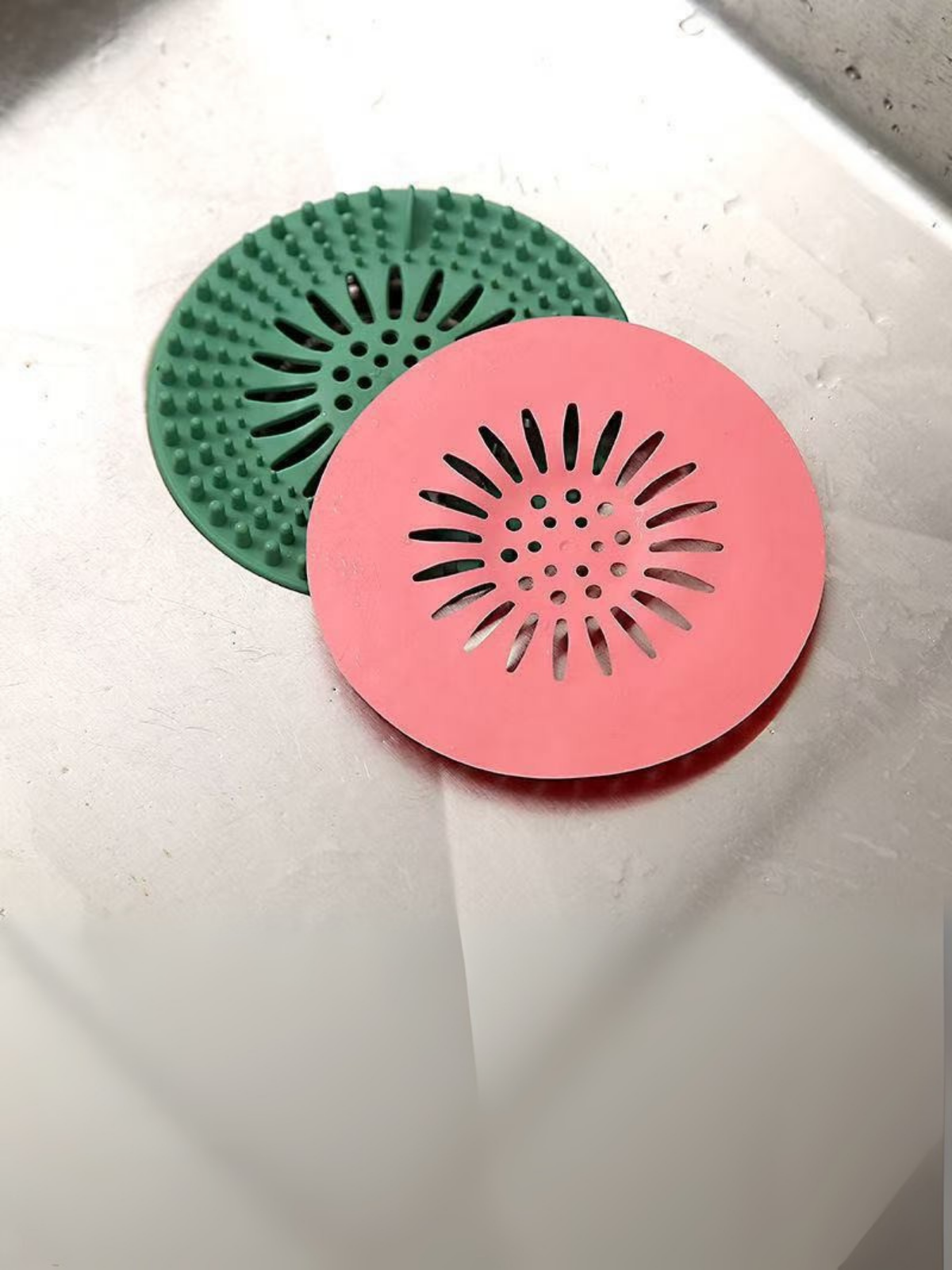 Euroluxe | Silikon Banyo ve Mutfak Gider Kapatıcı Çöp Tutucu Lavabo Süzgeci