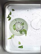 Euroluxe | Silikon Banyo ve Mutfak Gider Kapatıcı Çöp Tutucu Lavabo Süzgeci