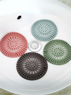 Euroluxe | Silikon Banyo ve Mutfak Gider Kapatıcı Çöp Tutucu Lavabo Süzgeci