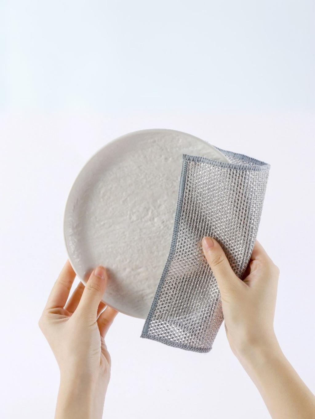 Euroluxe | 10’lu Highqual Inox Çok Amaçlı Tel Çizmez Bulaşık Bezi Dayanıklı Temizlik Bezi 20x20